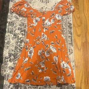 Derek Heart Orange Striped Top